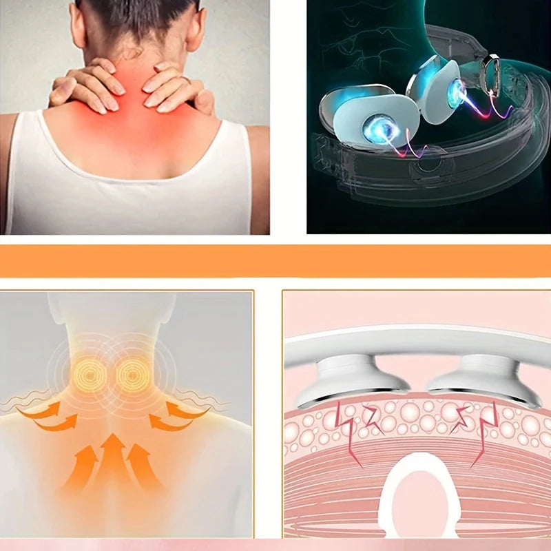 Klikessence™ Neck & Shoulder Massager – Relaxing, Lightweight, On-the-Go Stress and Pain Relief - klikessence